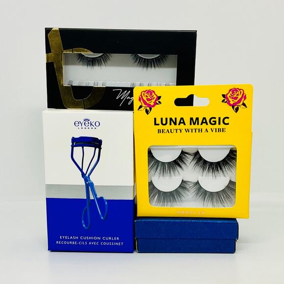 Eyelashes Bundle with Eyelash Cushion  Curler - Picture 1 of 7